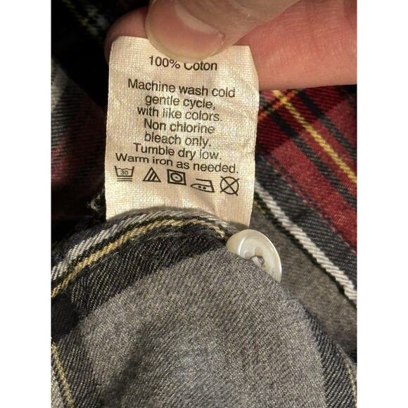 J. Crew Long Sleeve Plaid Shirt Size L - Picture 4 of 4